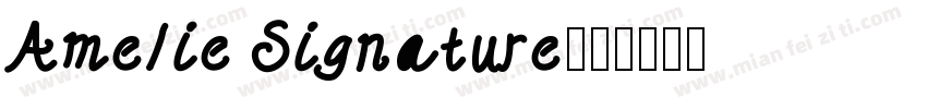 Amelie Signature字体转换